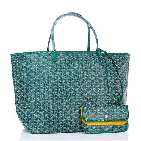 goyard green shopping bag|Goyard tote bag with zipper.